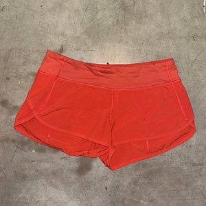 ORANGE LULULEMON SHORTS🧡🧡